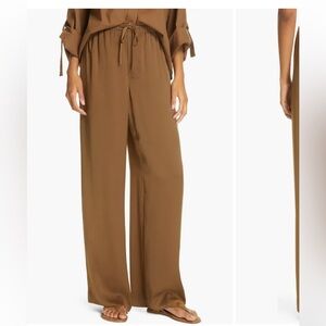Vince Wide-Leg Drawstring Elastic Waist Pants